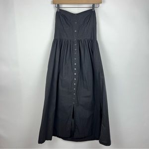 Urban Outfitters Black Strapless Button Down Dress Size M